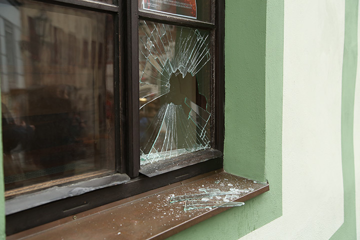 A2B Glass are able to board up broken windows while they are being repaired in Stroud Green.